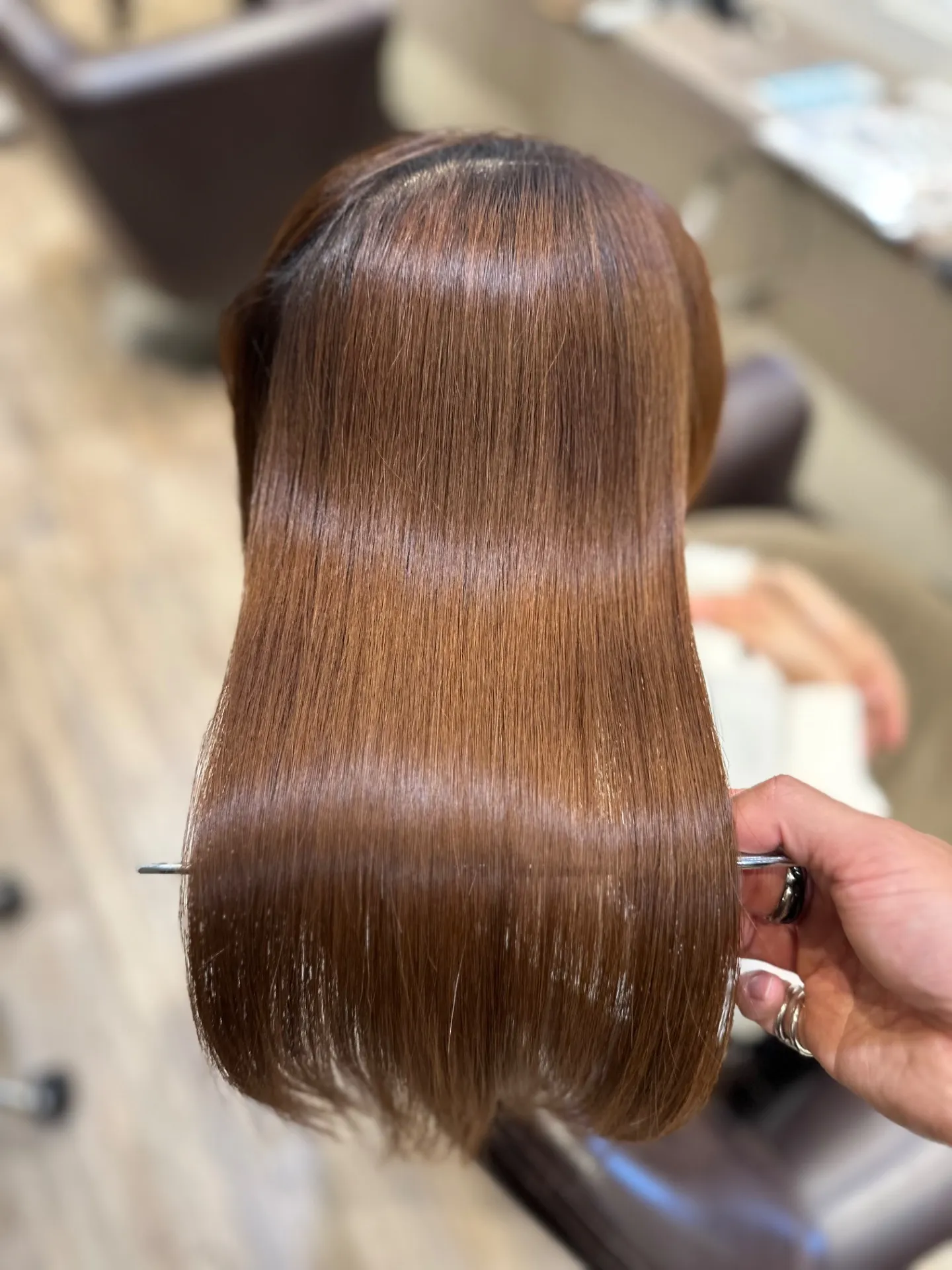 似合わせカット+白髪抑制髪質改善カラー+驚くほど効くTR+炭酸エイジングスパ